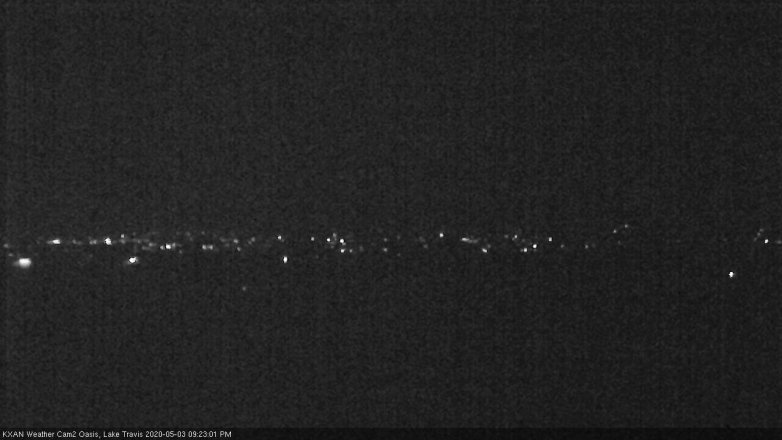 Lake Travis webcam, May 3, 2020 9:25 PM CT