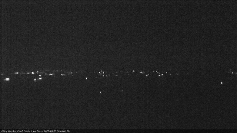Lake Travis webcam, May 3, 2020 10:45 PM CT