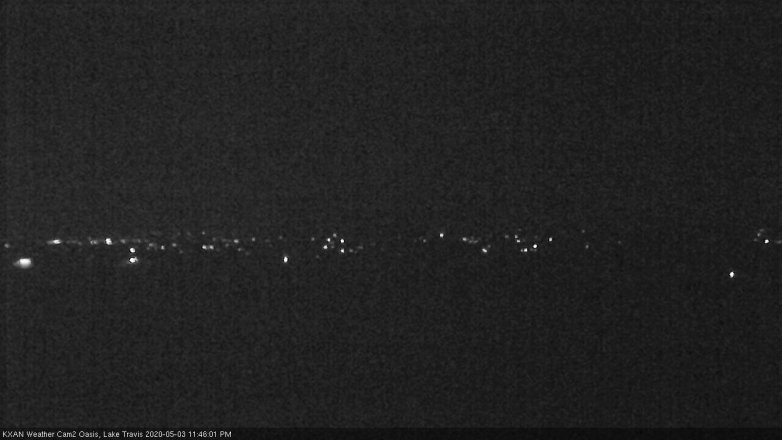 Lake Travis webcam, May 3, 2020 11:45 PM CT