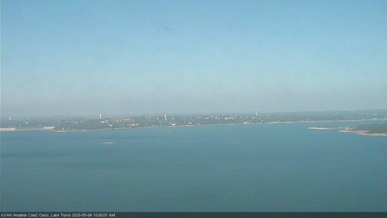 Lake Travis webcam, May 4, 2020 10:00 AM CT