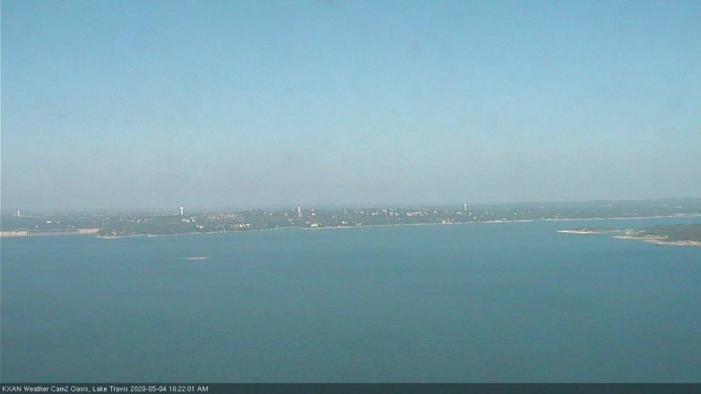Lake Travis webcam, May 4, 2020 10:25 AM CT