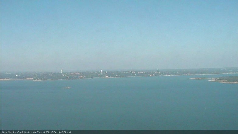 Lake Travis webcam, May 4, 2020 10:45 AM CT