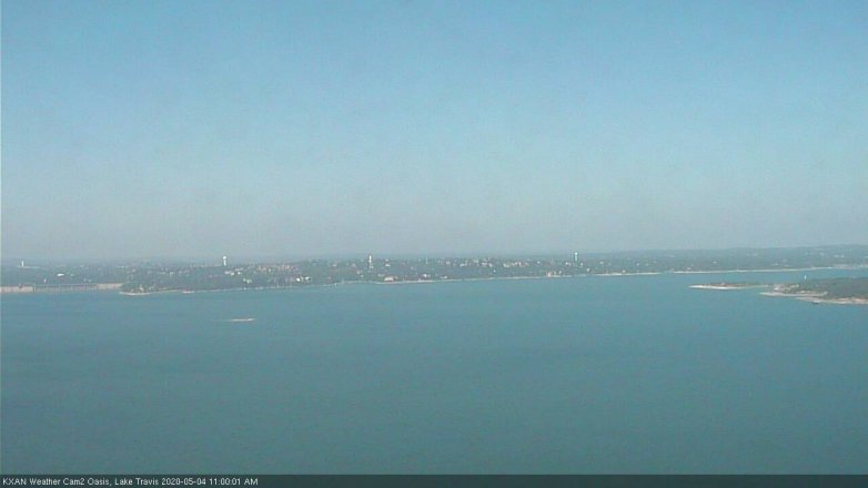 Lake Travis webcam, May 4, 2020 11:00 AM CT