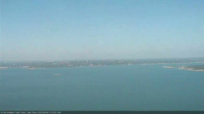 Lake Travis webcam, May 4, 2020 11:25 AM CT