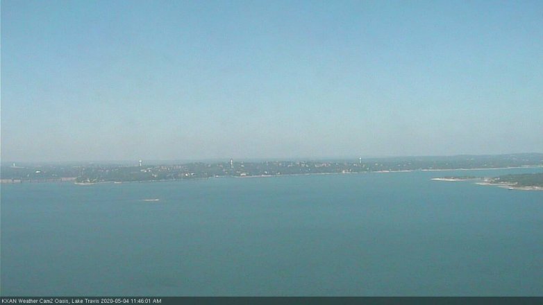 Lake Travis webcam, May 4, 2020 11:45 AM CT
