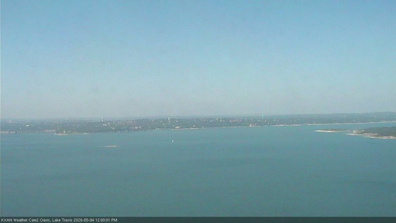 Lake Travis webcam, May 4, 2020 12:00 PM CT