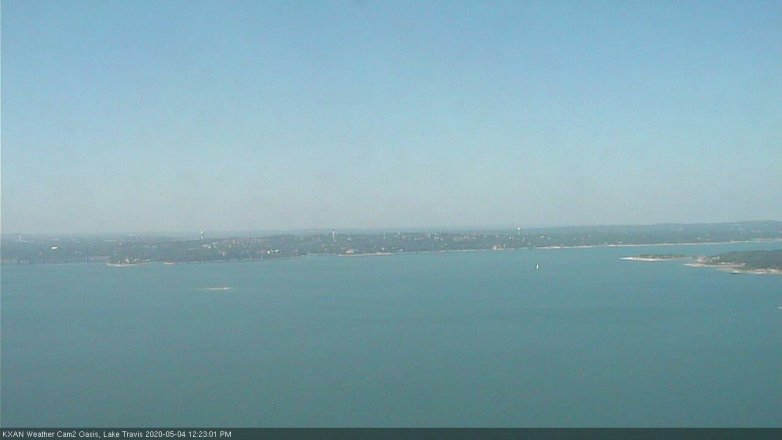 Lake Travis webcam, May 4, 2020 12:25 PM CT