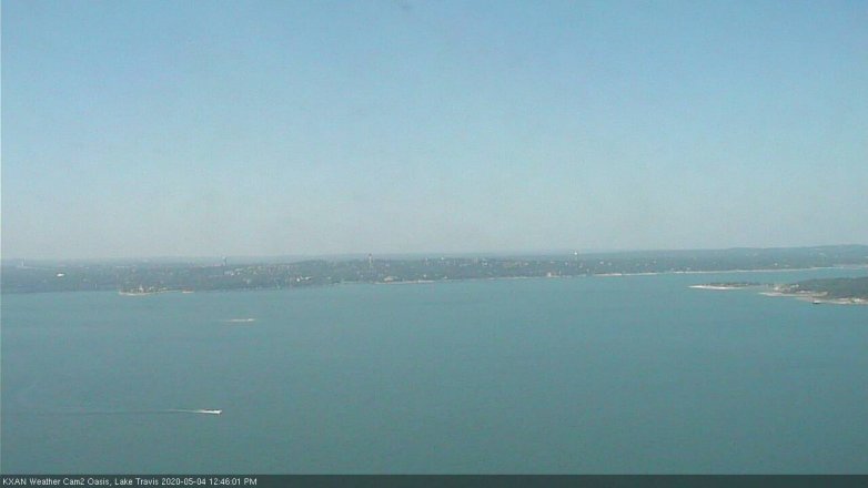 Lake Travis webcam, May 4, 2020 12:45 PM CT