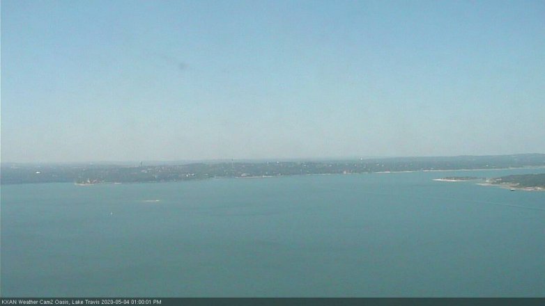 Lake Travis webcam, May 4, 2020 1:00 PM CT