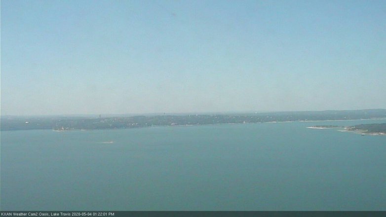 Lake Travis webcam, May 4, 2020 1:25 PM CT