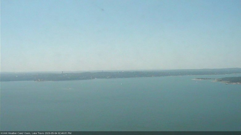 Lake Travis webcam, May 4, 2020 2:45 PM CT