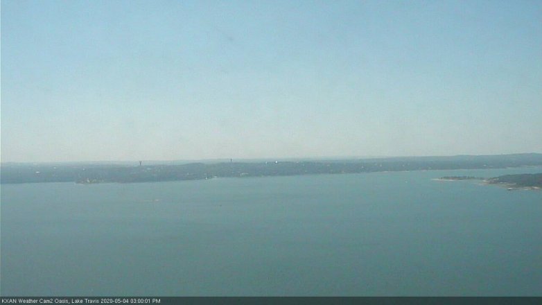 Lake Travis webcam, May 4, 2020 3:00 PM CT