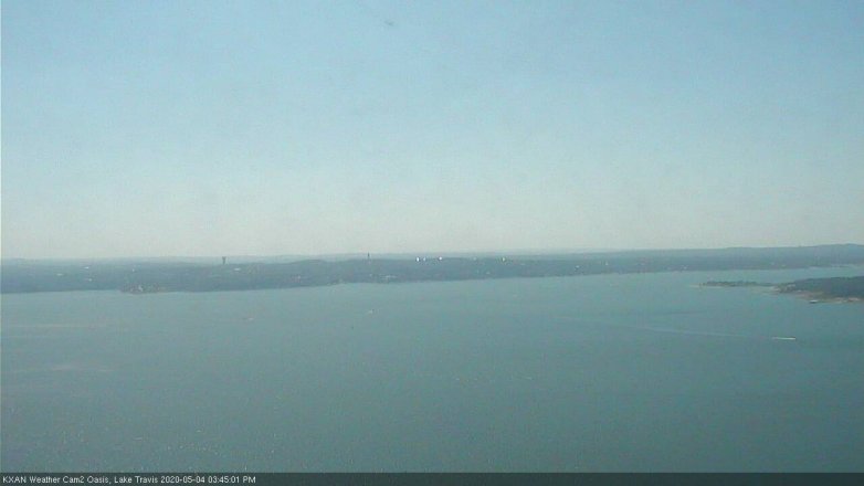 Lake Travis webcam, May 4, 2020 3:45 PM CT