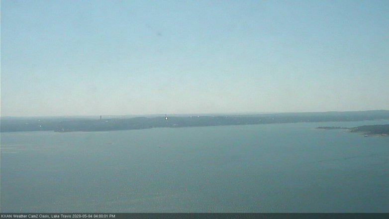 Lake Travis webcam, May 4, 2020 4:00 PM CT