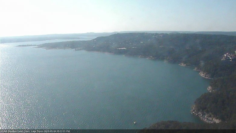 Lake Travis webcam, May 4, 2020 5:25 PM CT