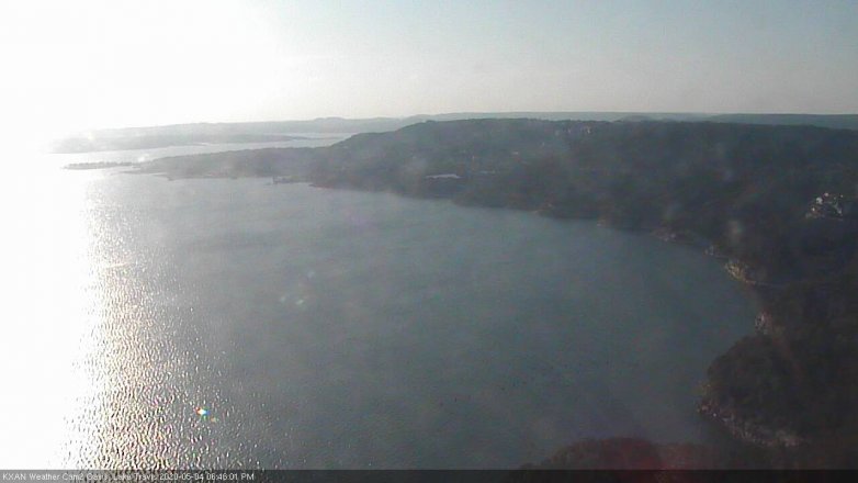Lake Travis webcam, May 4, 2020 6:45 PM CT