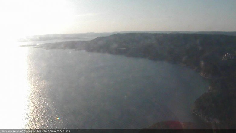 Lake Travis webcam, May 4, 2020 7:00 PM CT