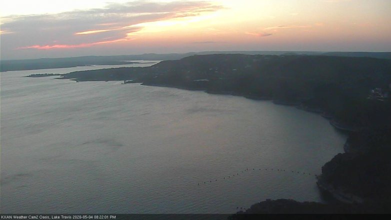 Lake Travis webcam, May 4, 2020 8:25 PM CT