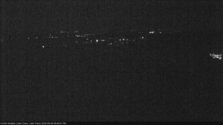 Lake Travis webcam, May 4, 2020 9:45 PM CT