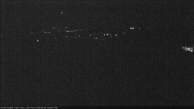 Lake Travis webcam, May 4, 2020 10:45 PM CT