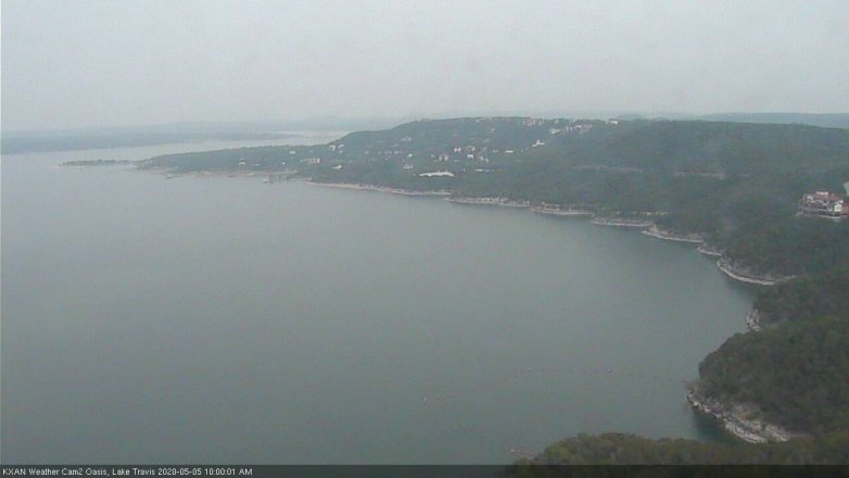 Lake Travis webcam, May 5, 2020 10:00 AM CT