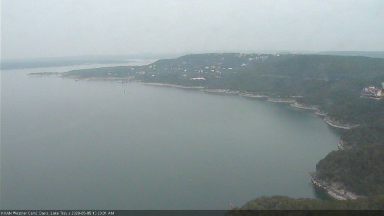 Lake Travis webcam, May 5, 2020 10:25 AM CT