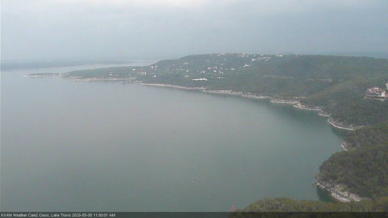 Lake Travis webcam, May 5, 2020 11:00 AM CT