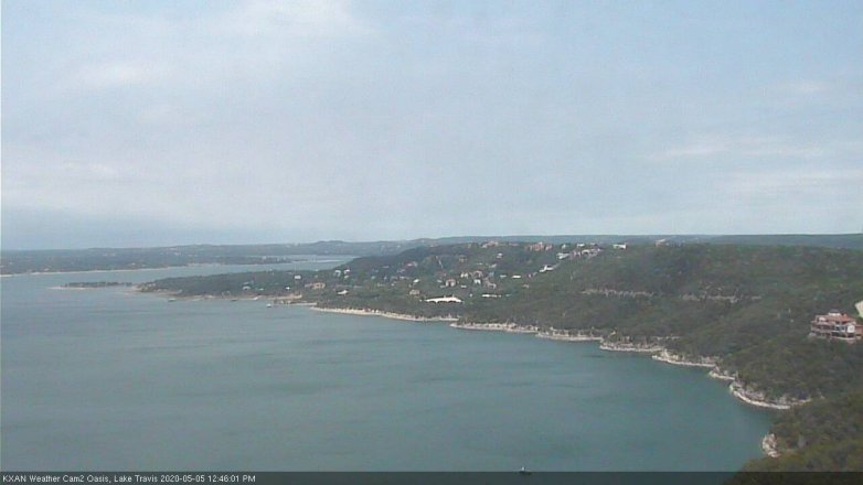 Lake Travis webcam, May 5, 2020 12:45 PM CT