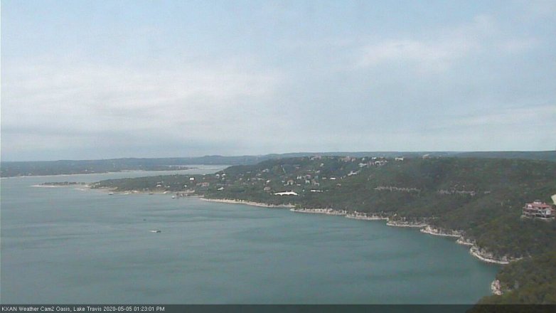 Lake Travis webcam, May 5, 2020 1:25 PM CT