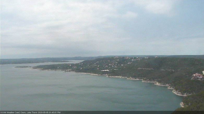 Lake Travis webcam, May 5, 2020 1:45 PM CT