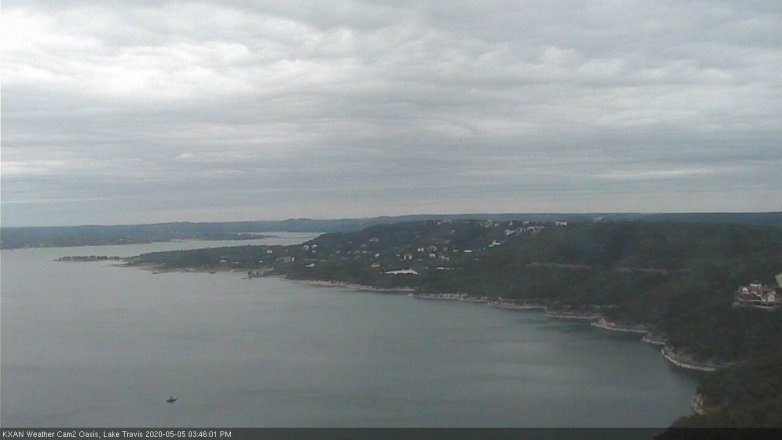 Lake Travis webcam, May 5, 2020 3:45 PM CT