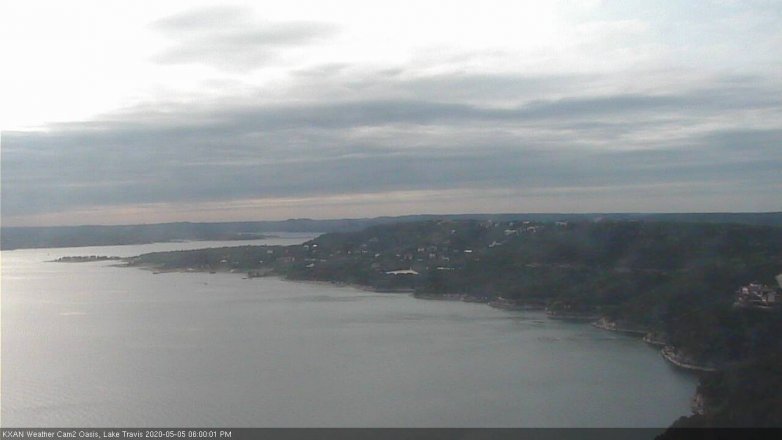 Lake Travis webcam, May 5, 2020 6:00 PM CT