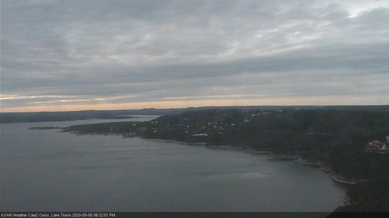 Lake Travis webcam, May 5, 2020 6:25 PM CT