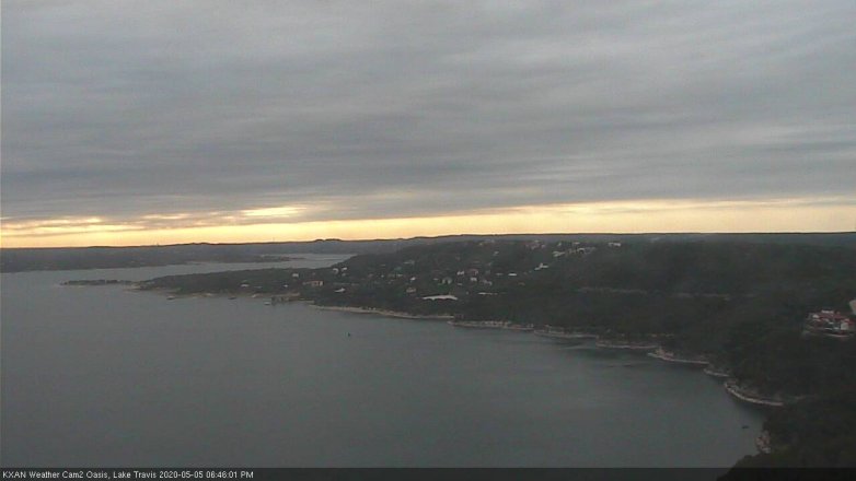 Lake Travis webcam, May 5, 2020 6:45 PM CT