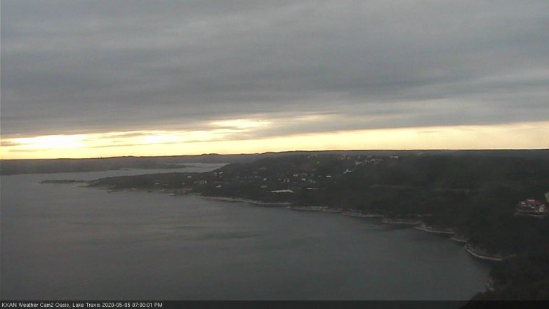 Lake Travis webcam, May 5, 2020 7:00 PM CT