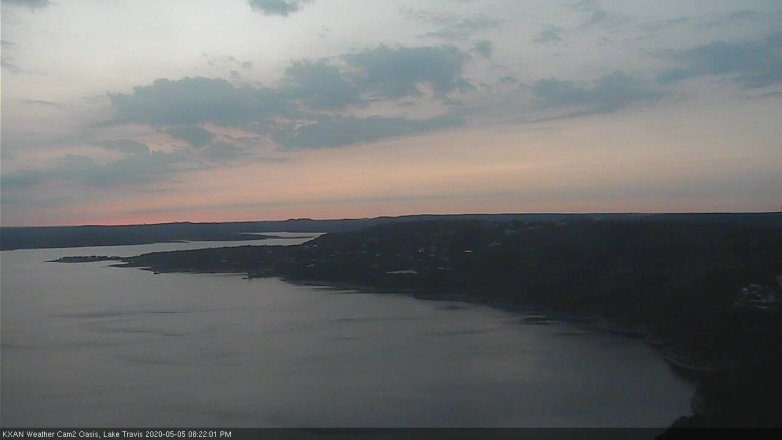 Lake Travis webcam, May 5, 2020 8:25 PM CT