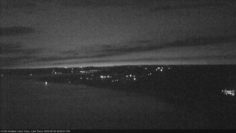 Lake Travis webcam, May 5, 2020 9:00 PM CT