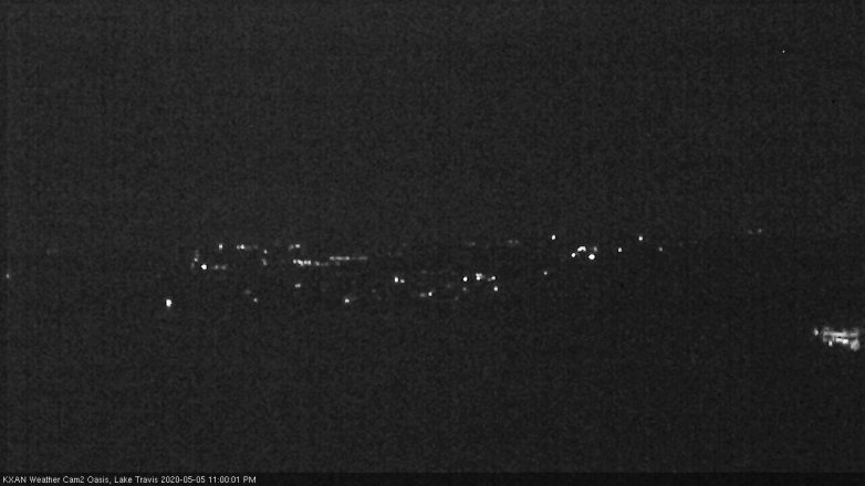 Lake Travis webcam, May 5, 2020 11:00 PM CT