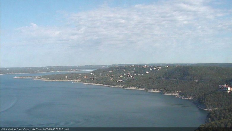 Lake Travis webcam, May 6, 2020 9:25 AM CT