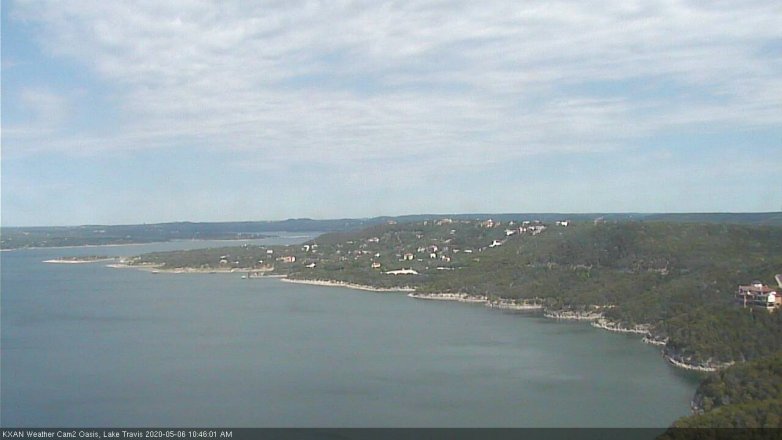 Lake Travis webcam, May 6, 2020 10:45 AM CT