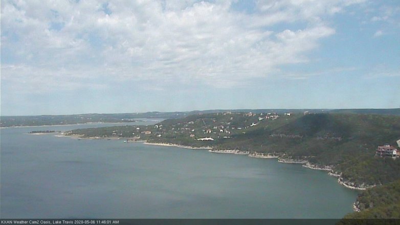 Lake Travis webcam, May 6, 2020 11:45 AM CT