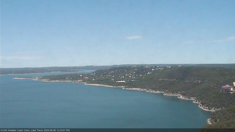 Lake Travis webcam, May 6, 2020 12:25 PM CT