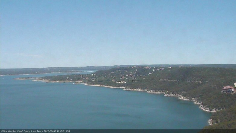 Lake Travis webcam, May 6, 2020 12:45 PM CT
