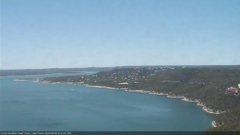 Lake Travis webcam, May 6, 2020 1:25 PM CT