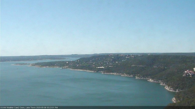 Lake Travis webcam, May 6, 2020 3:25 PM CT