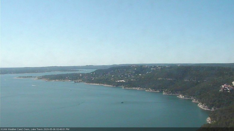 Lake Travis webcam, May 6, 2020 3:45 PM CT