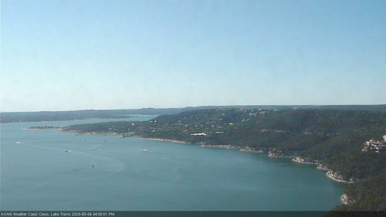 Lake Travis webcam, May 6, 2020 4:00 PM CT