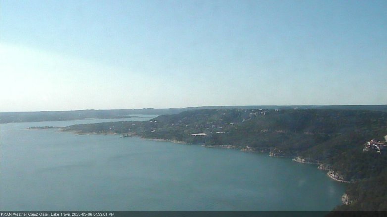 Lake Travis webcam, May 6, 2020 5:00 PM CT