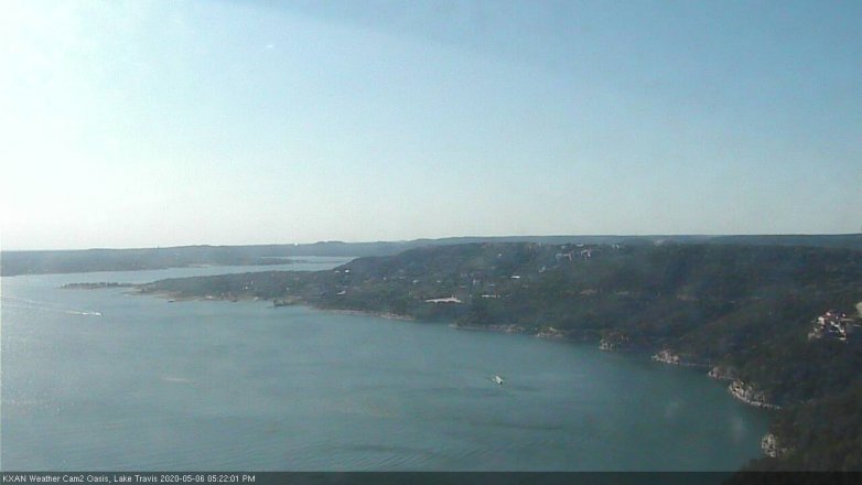 Lake Travis webcam, May 6, 2020 5:25 PM CT