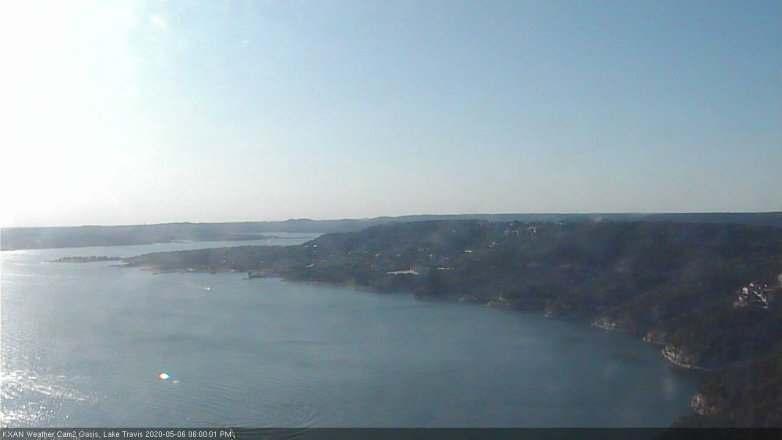 Lake Travis webcam, May 6, 2020 6:00 PM CT